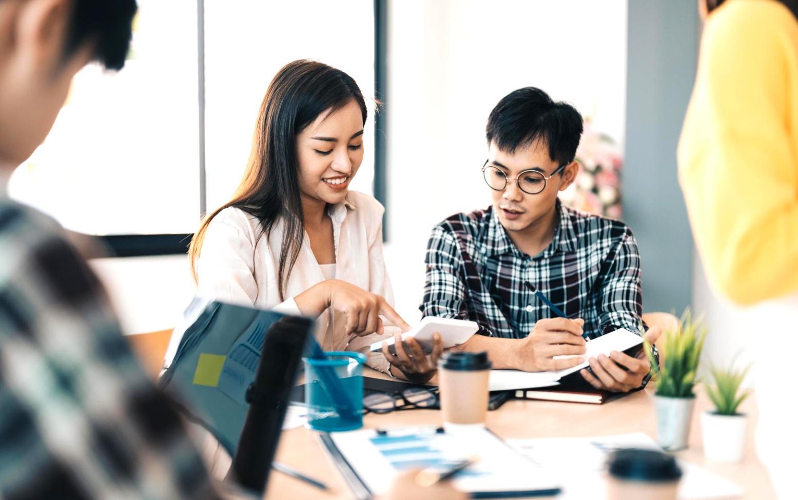 Professional financial analyst reviewing comprehensive statement documentation